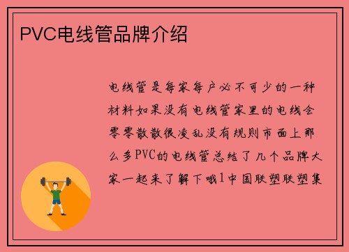 PVC电线管品牌介绍