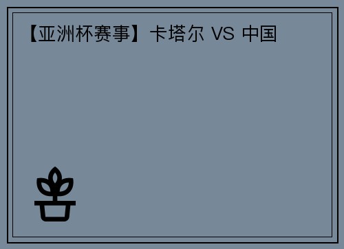 【亚洲杯赛事】卡塔尔 VS 中国